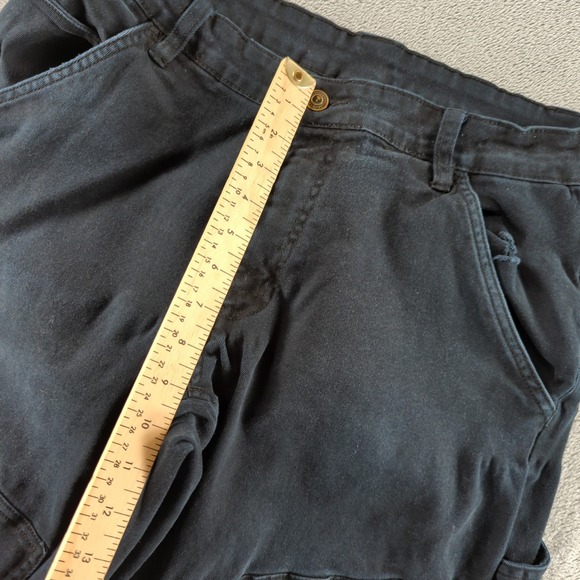 Caterpillar Carpenter Pants Mens 34x30 Navy Blue Faded Relaxed Fit Stretch - Picture 6 of 12